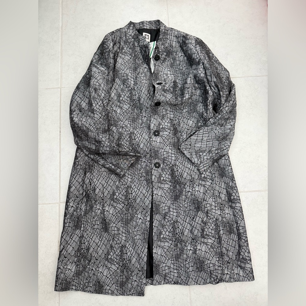 Anne Klein Jacket Black Textured